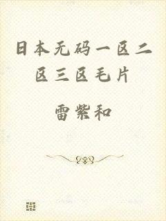 日本无码一区二区三区毛片