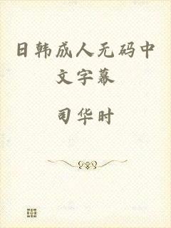 日韩成人无码中文字幕