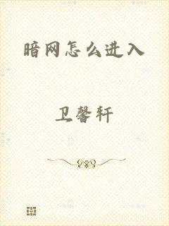 暗网怎么进入
