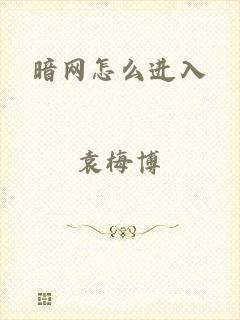 暗网怎么进入