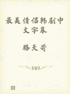 最美情侣韩剧中文字幕