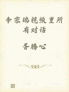 李宗瑞视频里所有对话