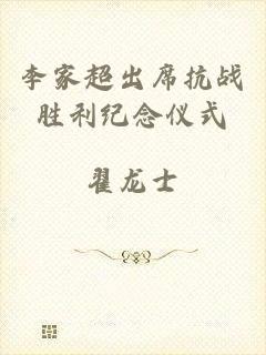 李家超出席抗战胜利纪念仪式