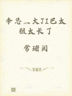 李总灬大JI巴太粗太长了