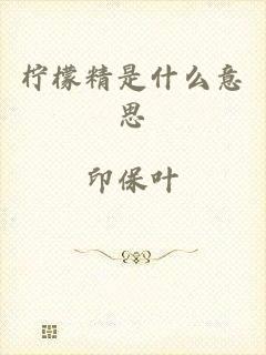 柠檬精是什么意思