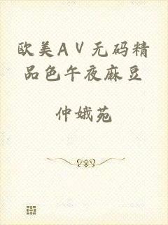 欧美AⅤ无码精品色午夜麻豆