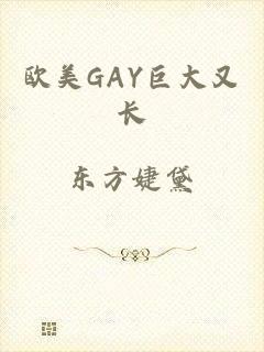 欧美GAY巨大又长