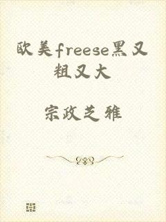欧美freese黑又粗又大