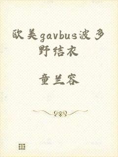 欧美gavbus波多野结衣