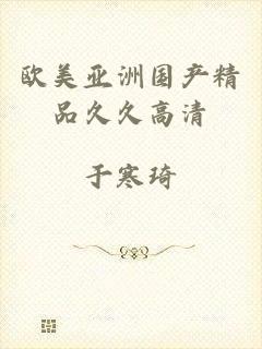 欧美亚洲国产精品久久高清