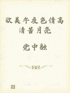 欧美午夜色情高清苦月亮