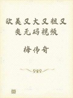 欧美又大又粗又爽无码视频
