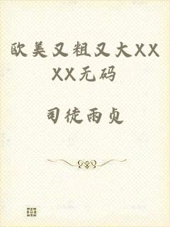 欧美又粗又大XXXX无码