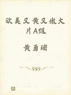 欧美又黄又嫩大片A级