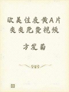 欧美性夜黄A片爽爽免费视频