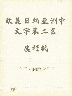 欧美日韩亚洲中文字幕二区