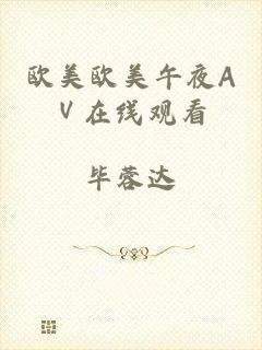 欧美欧美午夜AⅤ在线观看