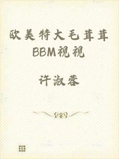 欧美特大毛茸茸BBM视视