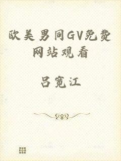 欧美男同GV免费网站观看