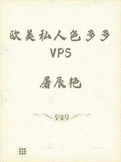 欧美私人色多多VPS