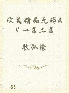 欧美精品无码AⅤ一区二区