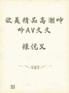 欧美精品高潮呻吟AV久久