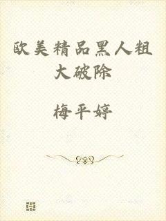欧美精品黑人粗大破除