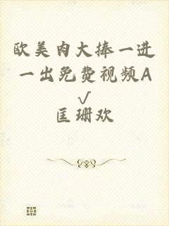欧美肉大捧一进一出免费视频A√
