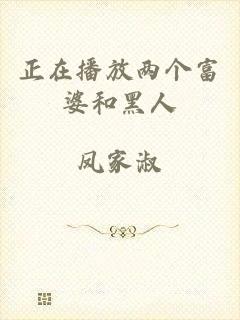 正在播放两个富婆和黑人