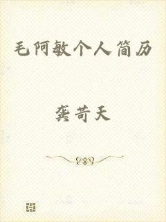 毛阿敏个人简历