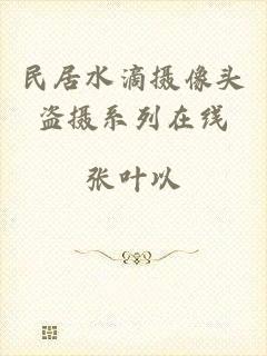 民居水滴摄像头盗摄系列在线
