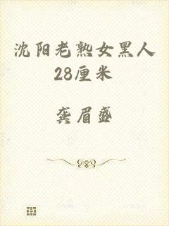 沈阳老熟女黑人28厘米