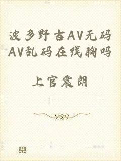 波多野吉AV无码AV乱码在线胸吗