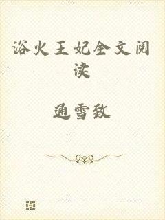 浴火王妃全文阅读