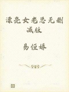 漂亮女老总无删减版