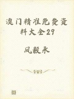 澳门精准免费资料大全29