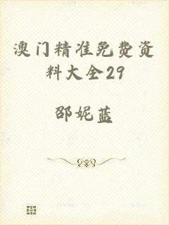 澳门精准免费资料大全29