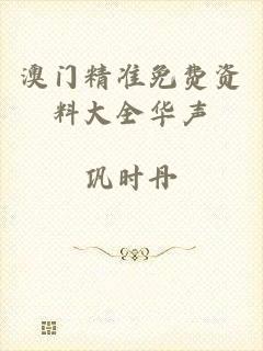 澳门精准免费资料大全华声