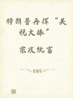 特朗普再挥“关税大棒”