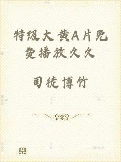 特级大黄A片免费播放久久