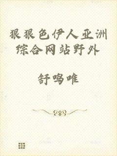 狠狠色伊人亚洲综合网站野外