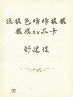 狠狠色噜噜狠狠狠狠av不卡