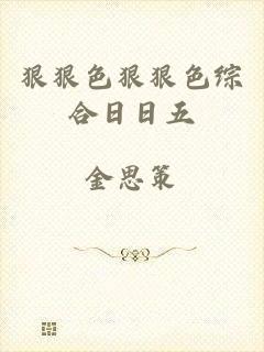 狠狠色狠狠色综合日日五