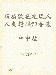 狠狠躁夜夜躁人人爽超碰97香蕉