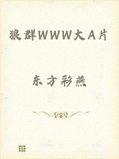 狼群WWW大A片