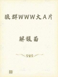 狼群WWW大A片