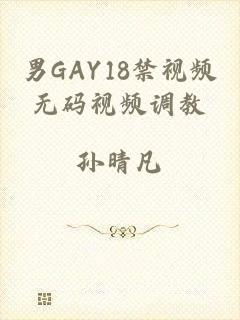 男GAY18禁视频无码视频调教