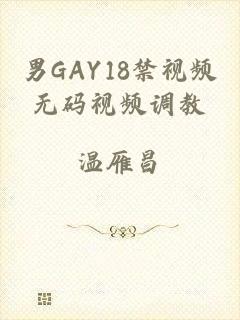 男GAY18禁视频无码视频调教