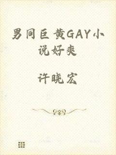 男同巨黄GAY小说好爽