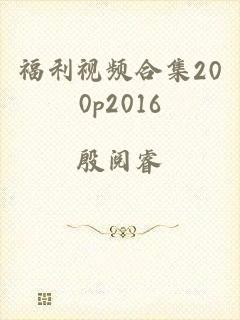 福利视频合集200p2016